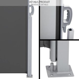 VOUNOT Toldo Lateral Retráctil Protección Solar