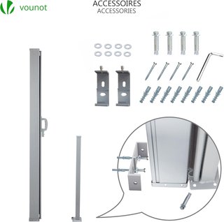 VOUNOT Toldo Lateral Retráctil Protección Solar