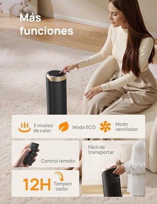 Dreo calentador eléctrico cerámica 1800W