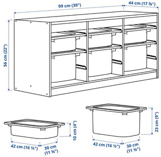 Mueble Juguetero Ikea Trofast Blanco