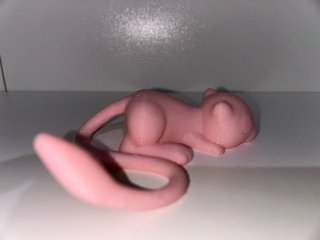 Figura Mew Durmiendo 3D