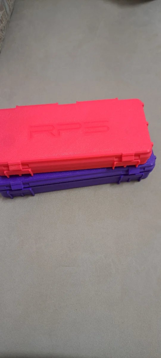 2 Cajas Plástico RPS (Morado, Rojo)