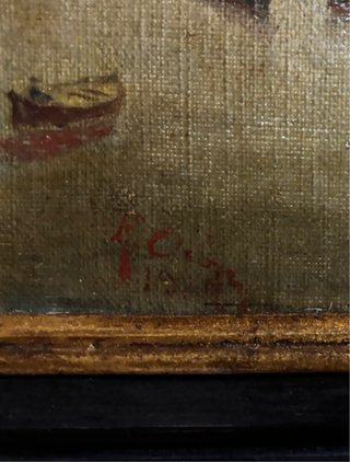 Pintura S.XIX Emilio Ocón 53x40