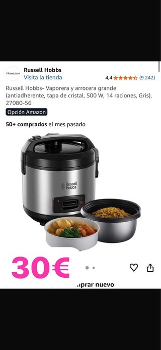 Russell Hobbs Vaporera y Arrocera Grande