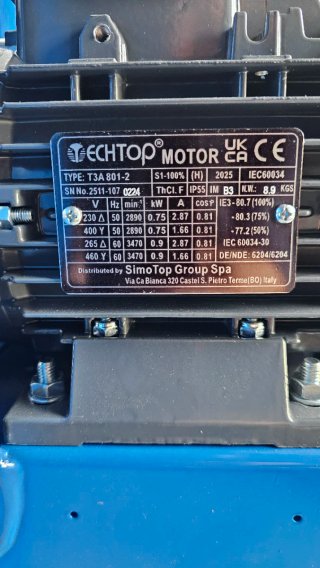 Extractor de gases nuevo