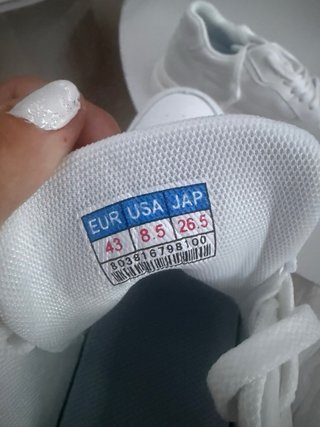 Zapatillas deportivas blancas talla 43