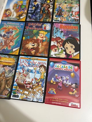 Lote 12 DVDs Películas Infantiles Variadas