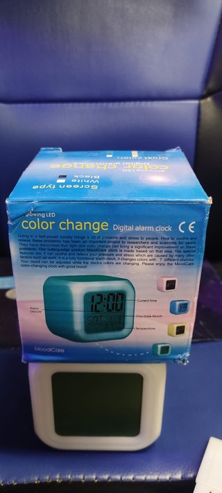 RELOJ ALARMA DRAGON BALL Z LED RGB NUEVO