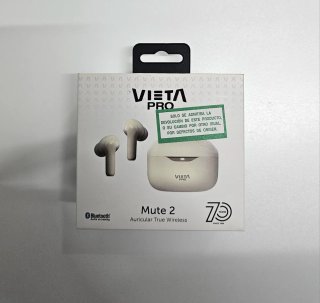 Auriculares Vieta Pro Mute 2 Bluetooth Beige