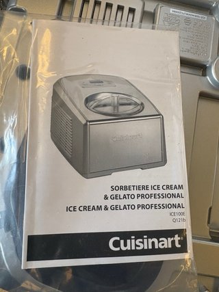 Máquina de Helados Cuisinart Acero Inoxidable