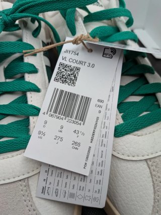 Adidas VL Court 3.0 Uomo 43 1/3 Scarpe Verdi