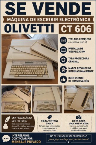 Olivetti CT 606 Máquina Escribir Electrónica