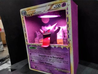 Diorama Carta Pokémon Gengar 3D