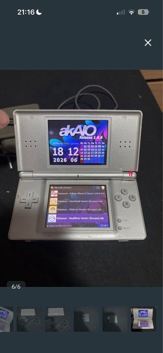 Nintendo DS Lite Argento + 32GB + Caricatore