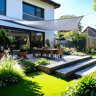 HAIKUS Toldo Vela Rectangular 3x5 m Gris