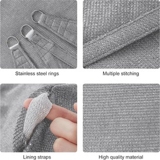 HAIKUS Toldo Vela Rectangular 3x5 m Gris