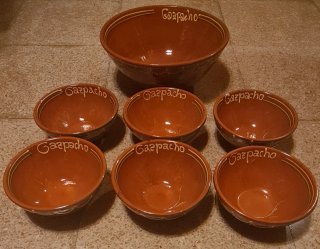 Juego 7 cuencos barro Gazpacho