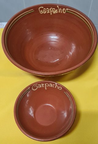 Juego 7 cuencos barro Gazpacho