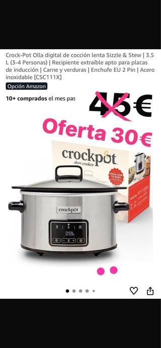 Olla Crock-Pot Digital 3.5L