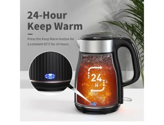 Hervidor de agua eléctrico negro