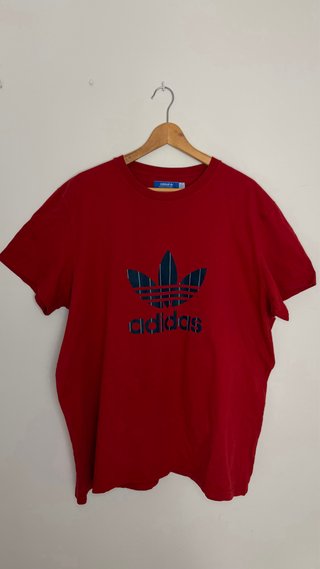 Camiseta Adidas Roja Logo