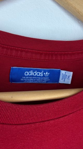 Camiseta Adidas Roja Logo