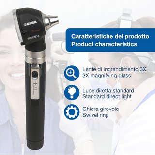 Gima otoscopio luz xenón halógeno