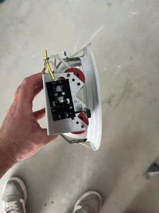 12 Focos empotrables blancos de 22 cm de diametro