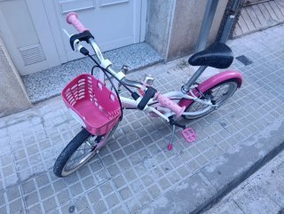 Bicicleta infantil rosa