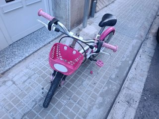 Bicicleta infantil rosa