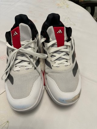 Deportivas Padel Adidas Blancas y Rojas