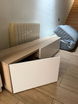 Mueble TV IKEA BESTÅ Roble/Blanco