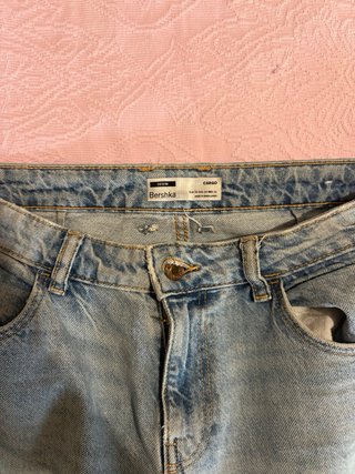 Pantalones vaqueros cargo azules