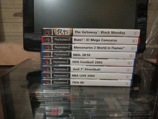 Consola PlayStation 2 + 8 juegos