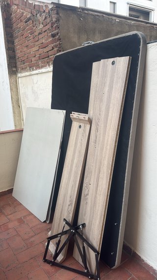 Canape abatible madera y metal