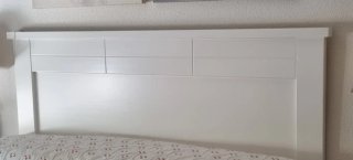 Cabezal cama madera 135cm blanco