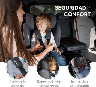 KikkaBoo silla coche grupo 1 2 3 ajustable
