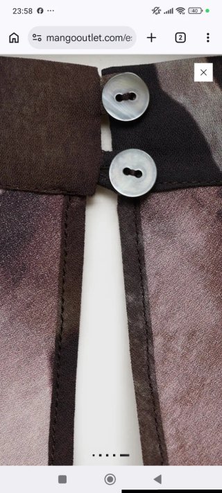 Blusa manga larga, estampado de cebra T. "M"