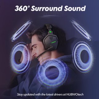 NUBWO auriculares inalámbricos gaming sonido
