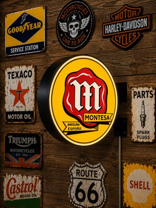 CARTEL LUMINOSO MONTESA BARCELONA