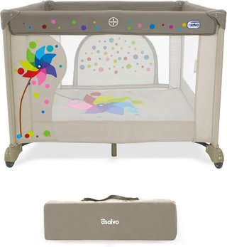 Parque infantil bebé plegable seguro Asalvo