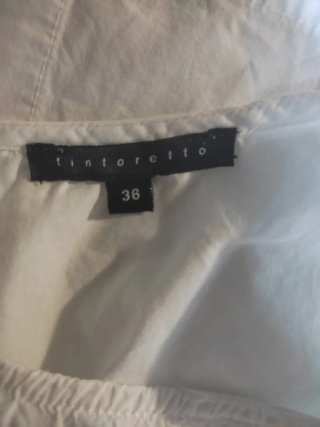 Camisa mujer bordada flores manga corta