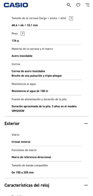Casio Reloj MTD-130D-1A3 NUEVO