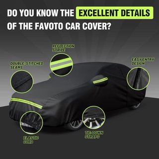 Favoto cubierta coche impermeable sedán