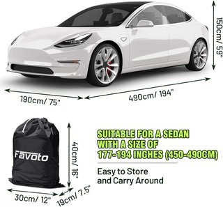Favoto cubierta coche impermeable sedán