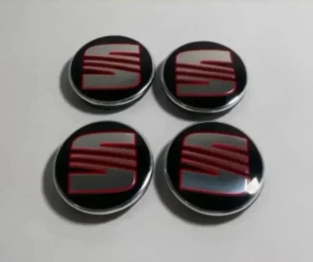TAPAS BUJE RUEDA LLANTA SEAT LEÓN IBIZA CUPRA 56MM
