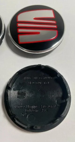 TAPAS BUJE RUEDA LLANTA SEAT LEÓN IBIZA CUPRA 56MM