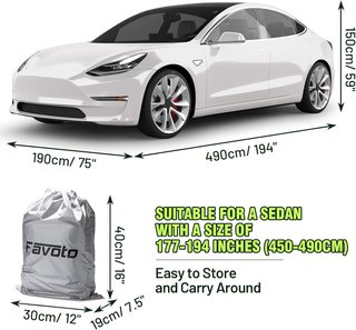 Favoto cubierta coche impermeable anti-UV