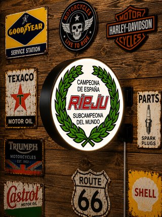 CARTEL LUMINOSO RIEJU CAMPEONA DE ESPAÑA