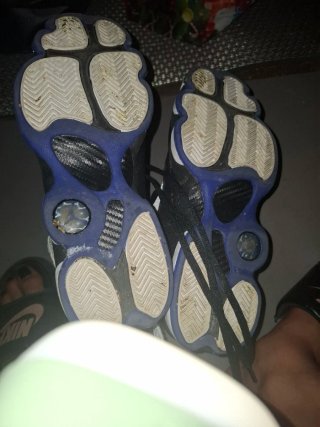 Zapatillas Jordan Negras y Azules